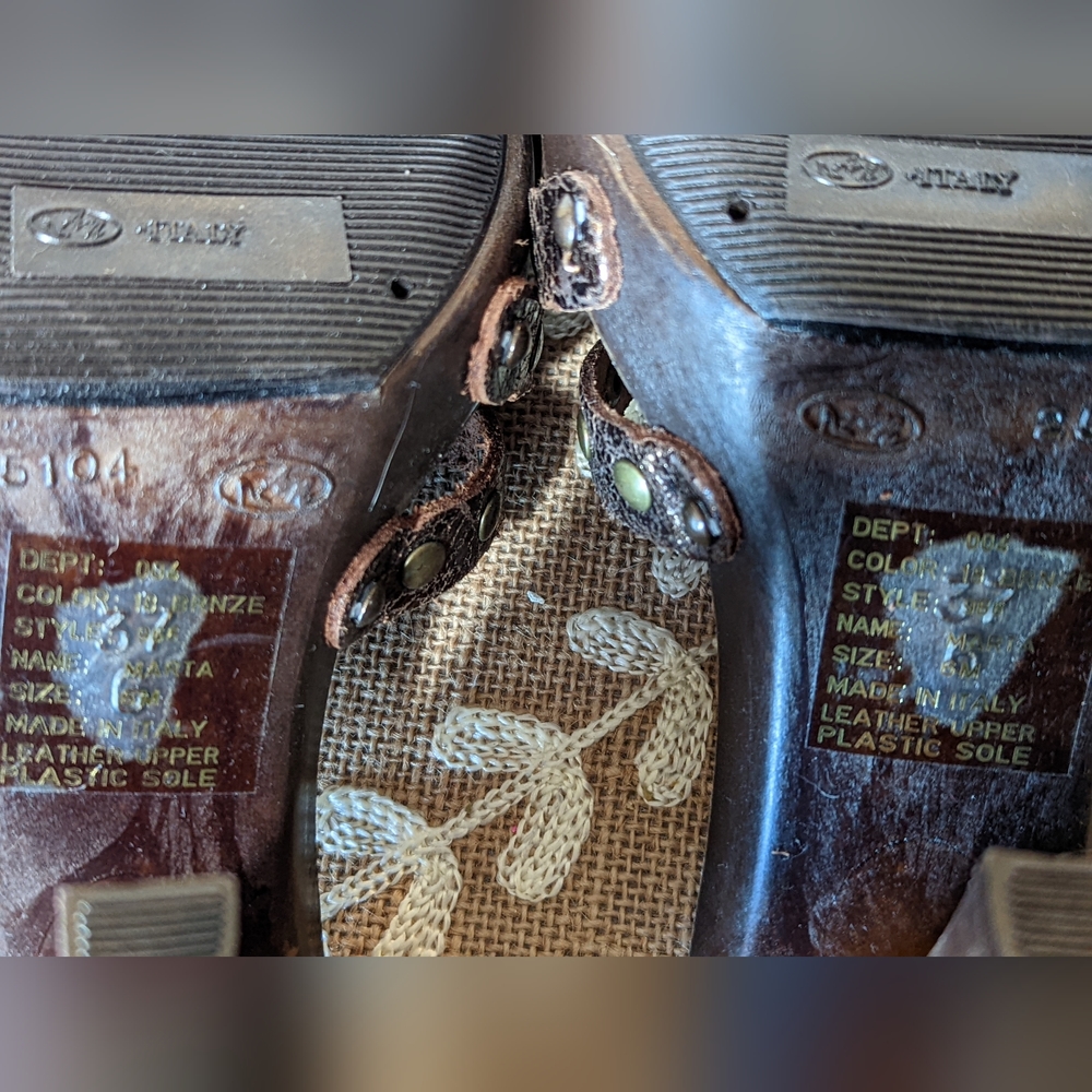 Vintage Bakers Italian leather slip on heels. Size 6. NWT, original box. - Picture 6 of 6
